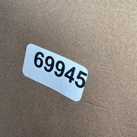 MAX STUDIO Dress S Stretch Faux Suede Sleeveless V-Neck Mini Shift Vicuna Brown - Picture 12 of 12